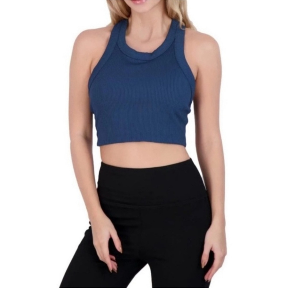 FP Movement Game Time Racerback Cami Navy Size M